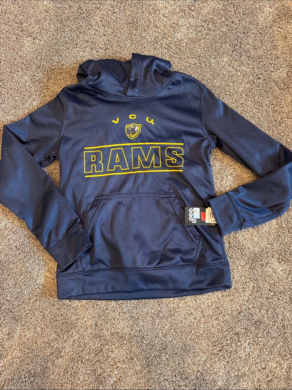 VCU Rams Navy & Gold Kids Pullover Hoodie